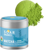 Soar Organics - Kawane Ceremonial Grade Matcha Green Tea Powder - Authentic Japanese Origin (1 oz)