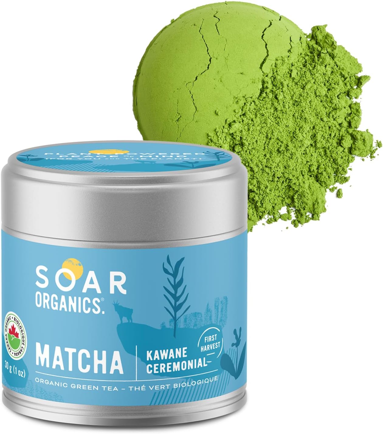 Soar Organics - Kawane Ceremonial Grade Matcha Green Tea Powder - Authentic Japanese Origin (1 oz)