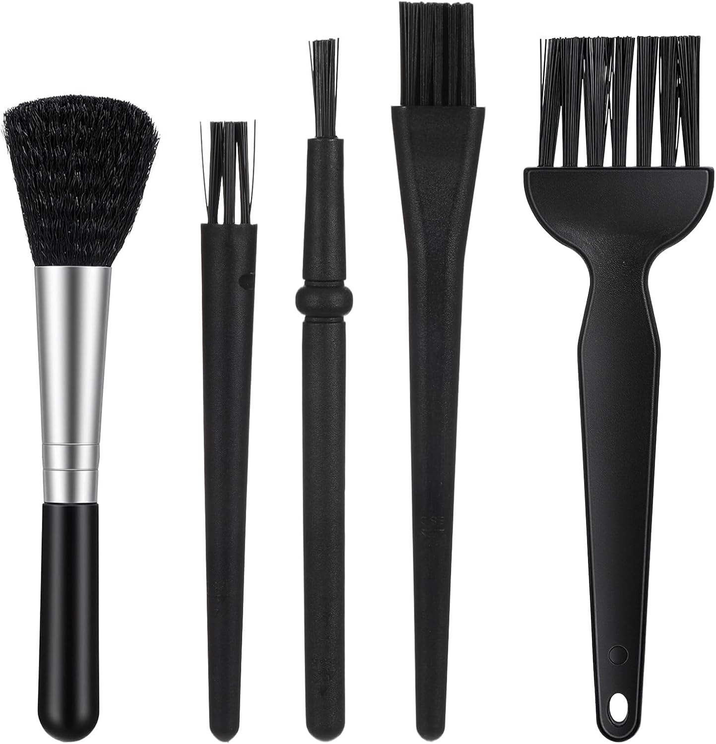 5 Pcs Keyboard Cleaning Brush, 5.5 Inch Anti Static Brush, Computer Laptop Keyboard Small Space, Dust Cleaning (Black)