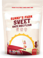 Sunny's Farm Sweet White Rice Flour - Glutinous Rice Flour for Sourdough Bread, Gluten-Free, Non-GMO, Vegan, 16oz (Pack of 1)
