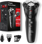 Cordless Electric Razor for Men: 3-in-1 Electric Shavers for Men - IPX7 Waterproof & Precision Blades - Turbo Speed Travel Kit for Beard Nose Sideburns