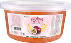 Passion Fruit Boba Pearls, Bursting Tea Balls Drink & Dessert Topping, Passion Fruit Bubble Tapioca Pearls For Bubble Tea 1 Pound, No Artificial Colors (1 LB Pack of 1)