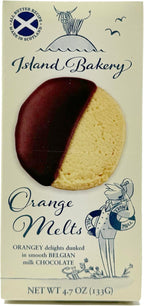 Island Bakery Orange Melts – All Butter Orange Cookies Dipped in Belgian Chocolate, Made in Scotland 4.7 Ounce