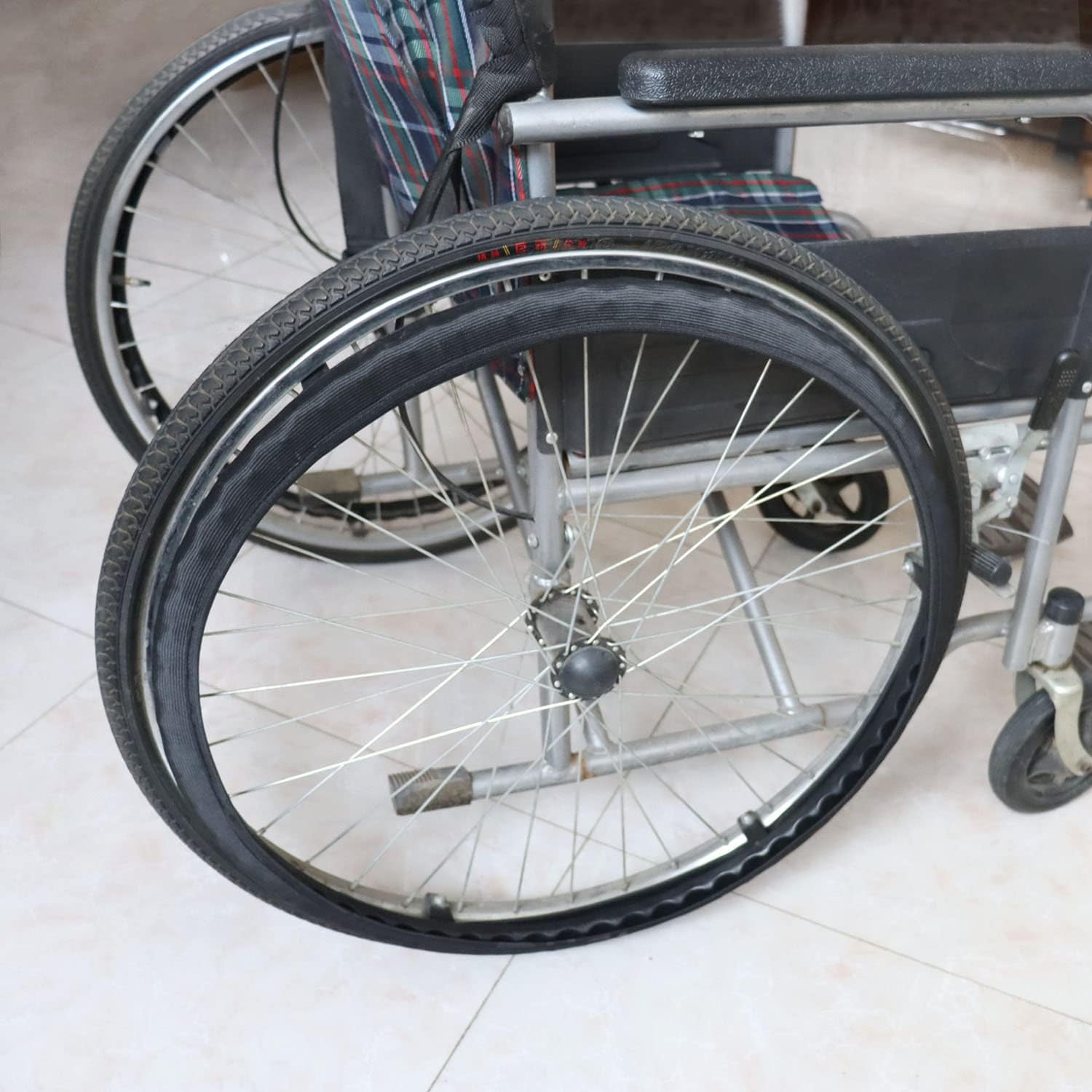 Push Rim Covers for Wheelchair Wheels 24’’ Wheelchair Handrim Grips Hand Ring Anti-Skid Sleeve