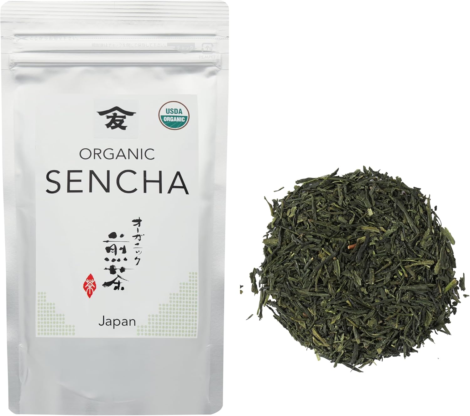 TOMOSAN Organic Sencha - Loose Leaf Japanese Premium Green Tea, USDA Certified, Uji-Kyoto,100g/3.5oz