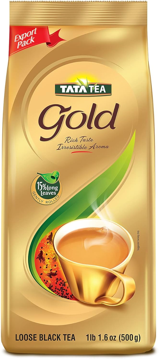 Tata Tea Gold, Loose Leaf Premium Black Tea, 500g