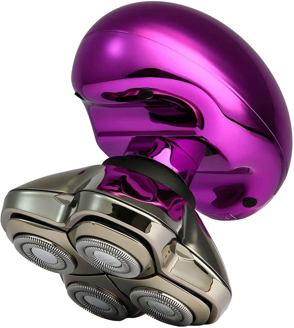 Skull Shaver Butterfly Kiss PRO - Women's Electric Shaver for Bikini Line, Legs & Body - Wet & Dry Use - Ergonomic, Hypoallergenic Blades - 60 Minutes Cordless Use - Purple