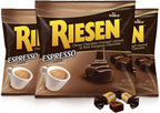 Riesen Chewy Chocolate Caramel Candy Espresso Flavor (3 Pack) - Dark Chocolate Covered Espresso Chews - Individually Wrapped Bulk Candies for Snack Box, Holiday Treat, Office & Travel