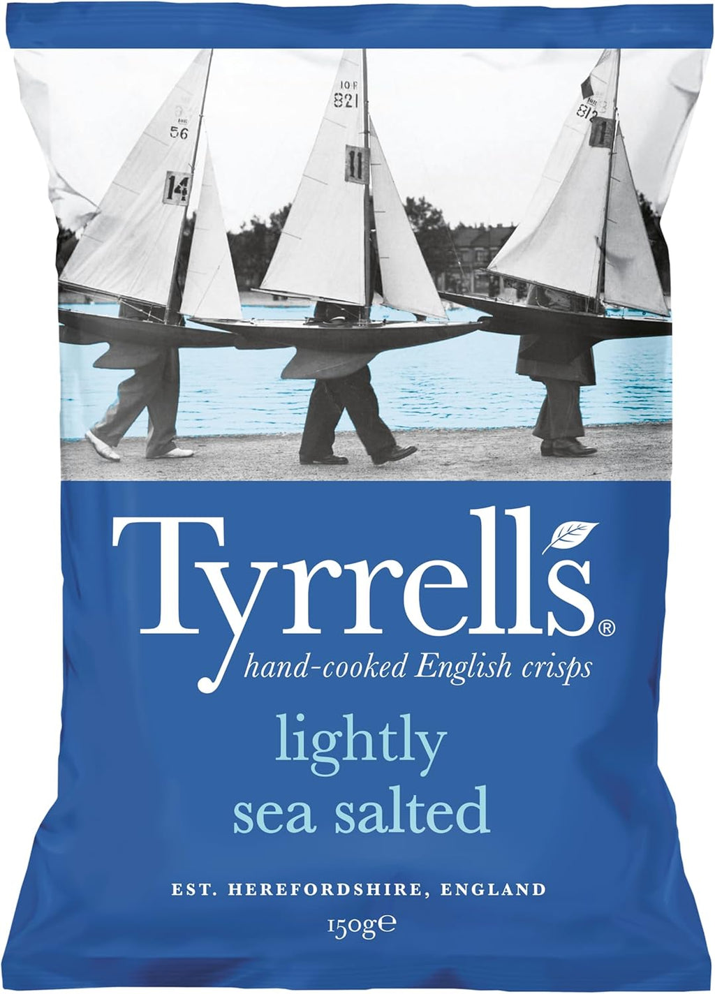 Tyrrells Hand Cooked English Crisps - Lightly Sea Salted (150g)