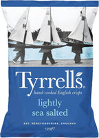 Tyrrells Hand Cooked English Crisps - Lightly Sea Salted (150g)