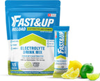 FAST&UP Reload – Lemon & Lime - Refreshing Electrolyte Drink Mix | Hydration Powder Packets | 1500 mg Electrolytes + Vitamins C & B12 | Easy to Open Single Serving Pack | 15 Servings