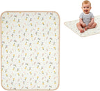 Muslin Diaper Changing Pad, Waterproof Diaper Change Mat Liner for Baby, Reusable Incontinence Underpad for Travel, Leakproof Absorbent Mat for Newborn