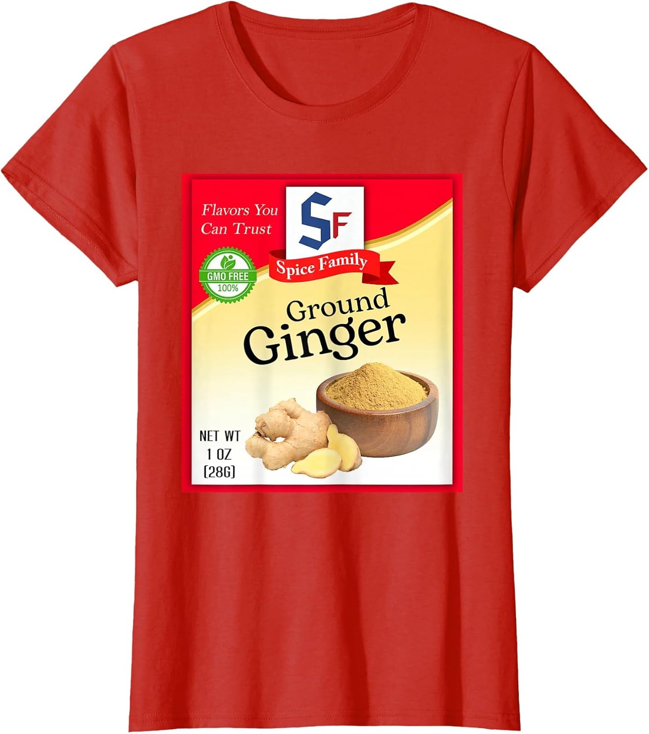 Ground Ginger Spice Group Costume Family Matching Outfit T-Shirt