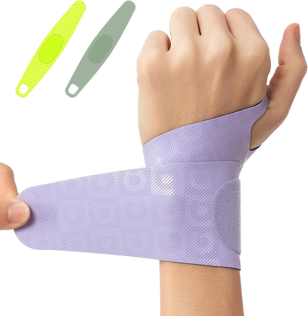 Adjustable Wrist Brace for Pain Relief, Carpal Tunnel & Tendonitis Support – Ergonomic Compression, Breathable & Anti-Slip Design, Fits Left & Right Hand, Ideal for Sports, Gaming & Office Use Purple