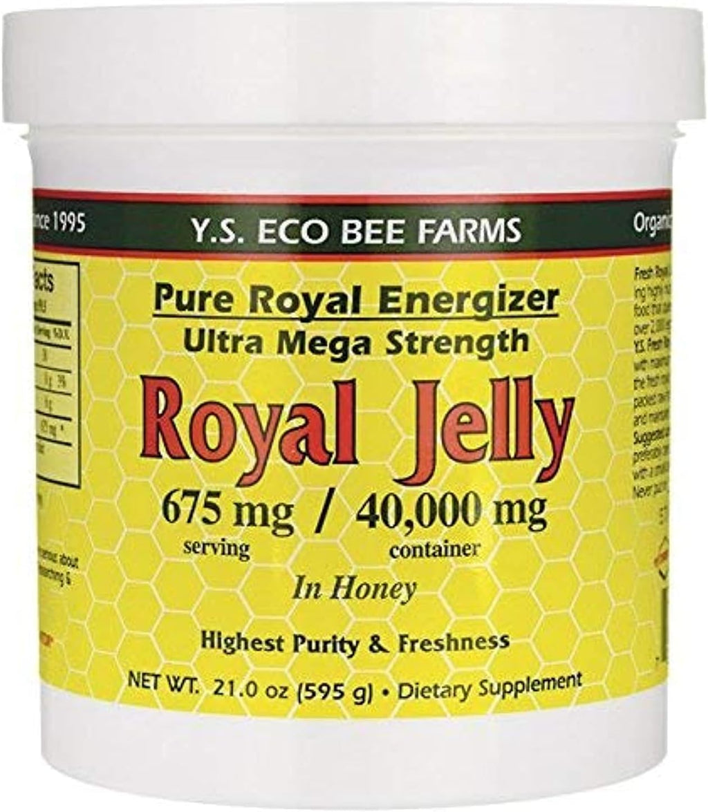 YS Royal Jelly/Honey Bee - Royal Jelly In Honey Ultra Strength, 21 oz gel