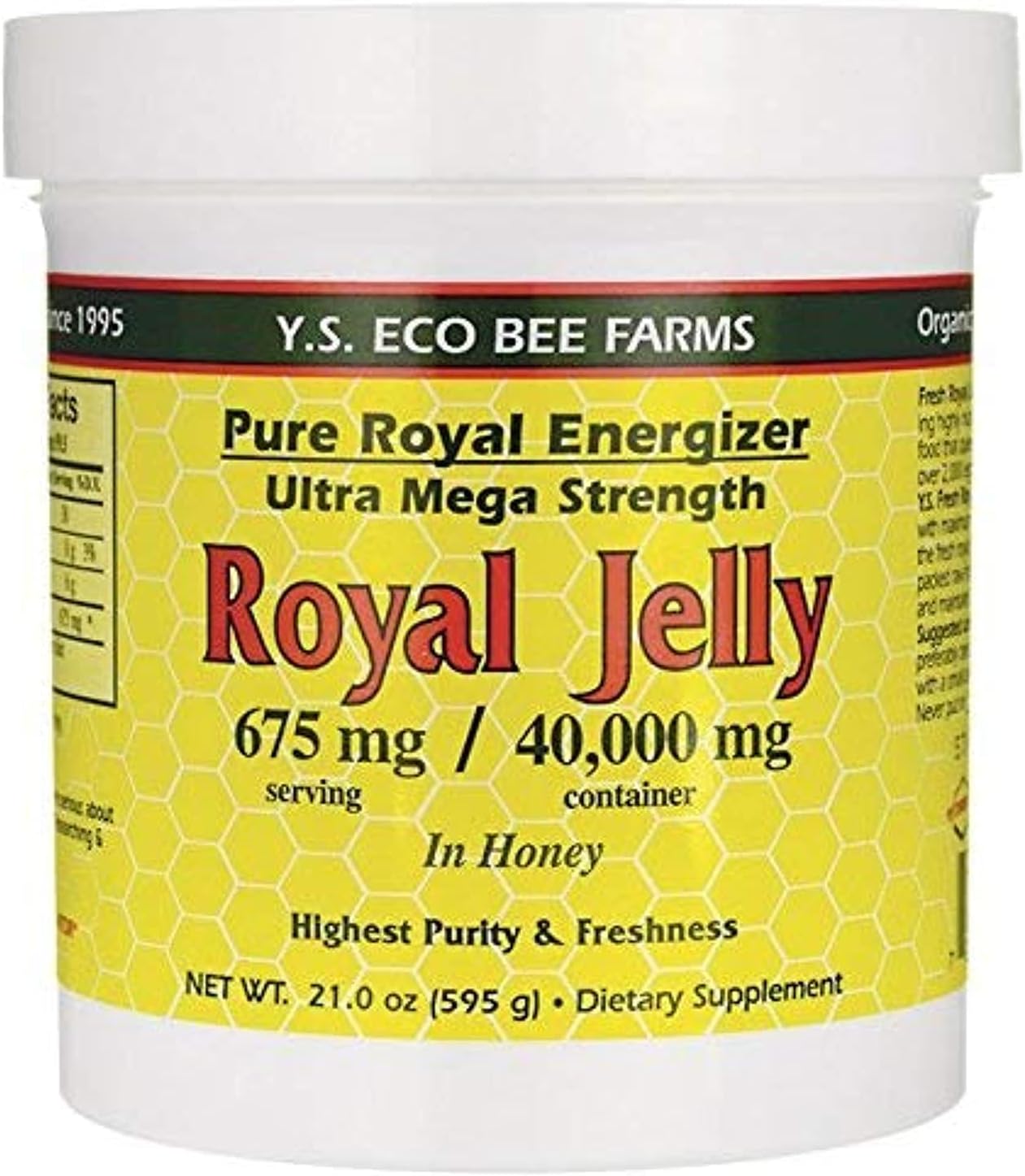 YS Royal Jelly/Honey Bee - Royal Jelly In Honey Ultra Strength, 21 oz gel