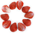 FKYzixeh Artificial Strawberry Blocks, Fake Fruit Decorations for Home, Parties, Tables and Vase Filling, Photography Props (10 Pcs Half Strawberries)