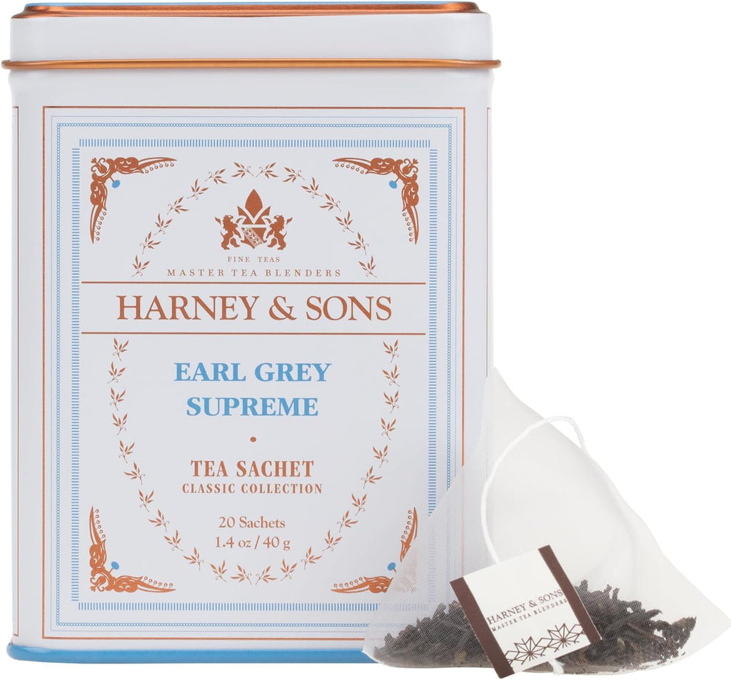 Harney & Sons Earl Grey Supreme, Black Tea, 20 Sachets