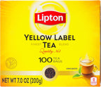 Lipton Yellow Label Finest Blend | Lipton Tea Bags | Black Tea | 200 Grams (Pack of 1)