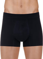 PROTECHDRY - Washable & Reusable Urinary Incontinence Cotton Boxer Brief Underwear for Men (Black, 4X-Large)