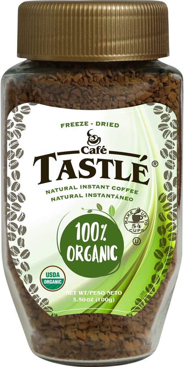 Cafe Tastle 100% Organic Instant Coffee, 3.5 Ounce