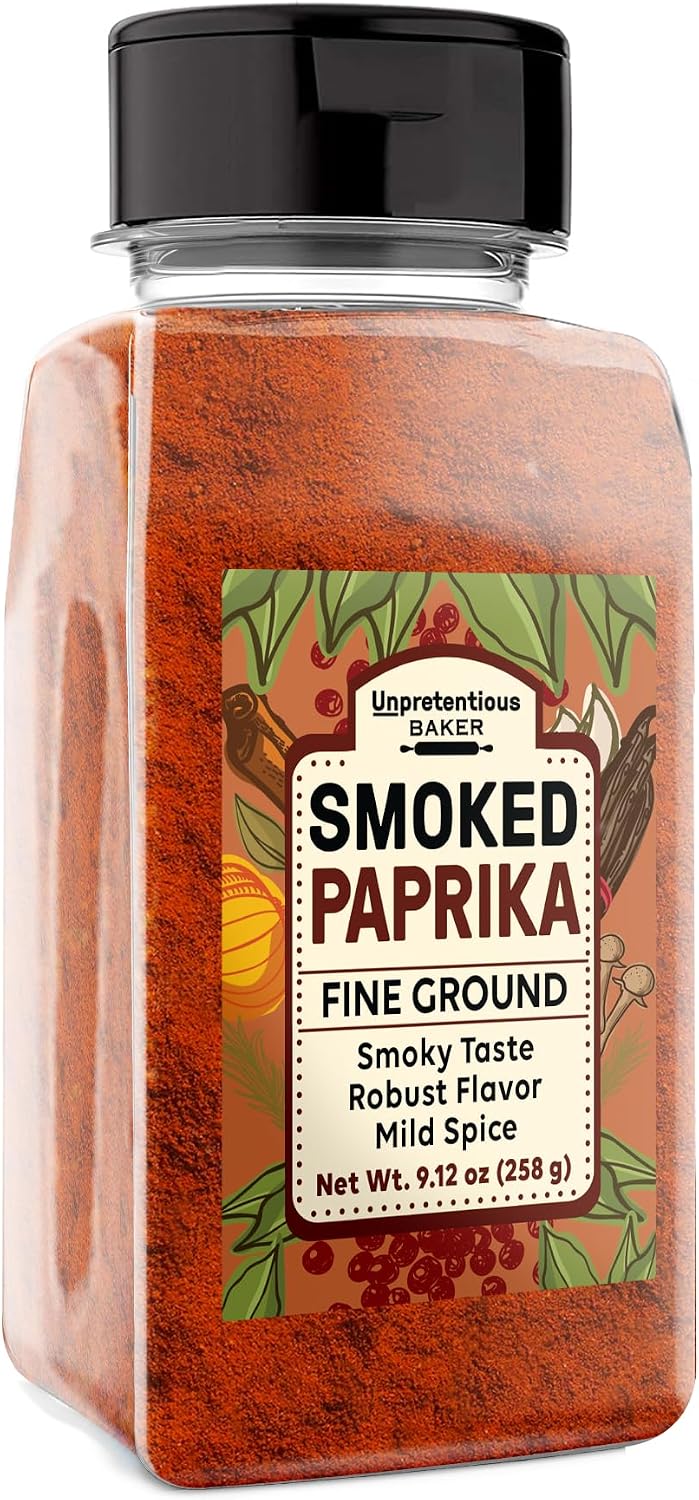 Unpretentious Smoked Paprika Ground Spice Made from Dried Red Chile Peppers, Strong & Smoked Flavor (9.12 Ounce)
