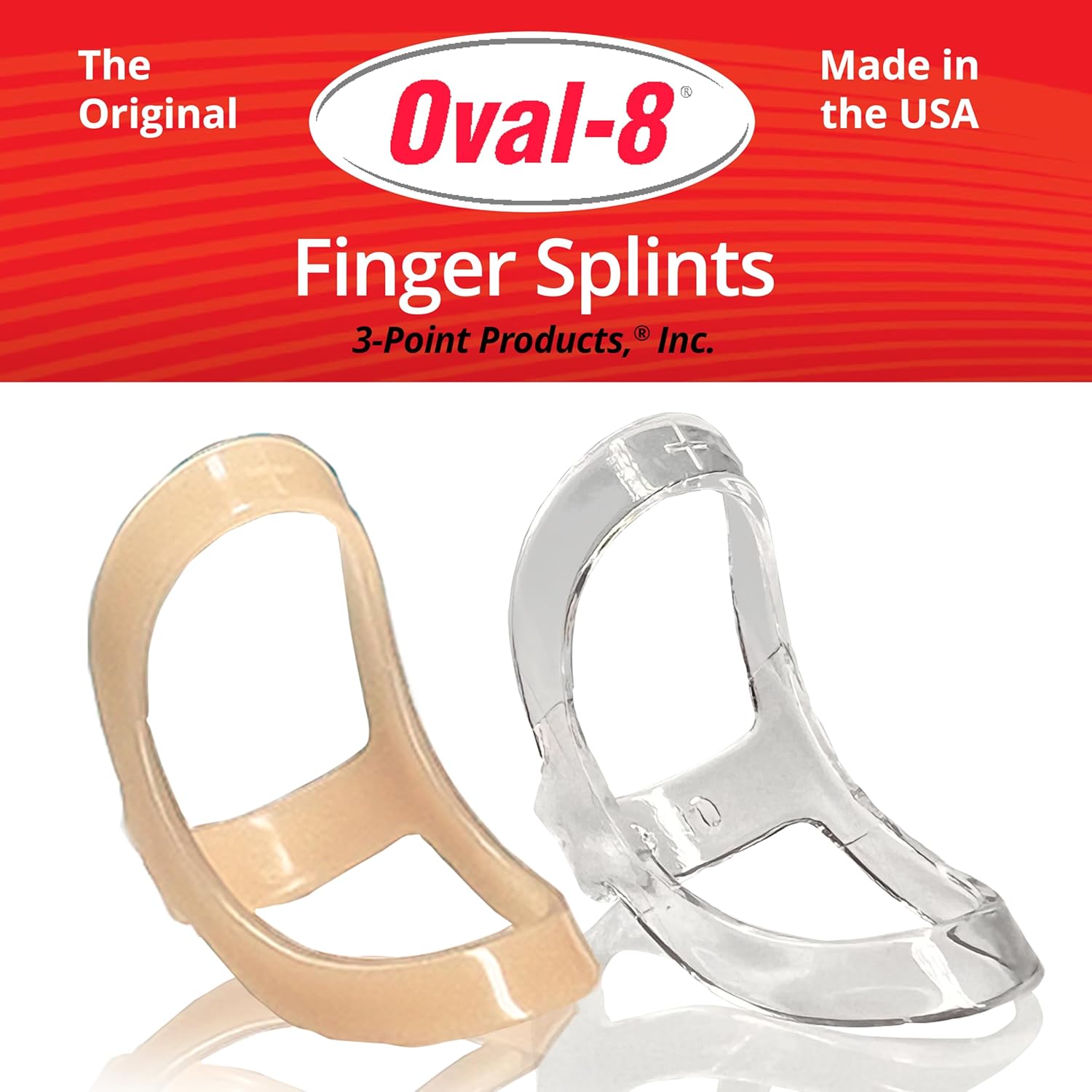 3-Point Products Oval-8 Finger Splint Individual Size 10 - 1 Pack