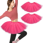 2 Packs Women's Ballet Tutu Skirt - Fluffy Tulle Dance Skirt for Dress-Up Birthday Christmas Tutu Costume for Women