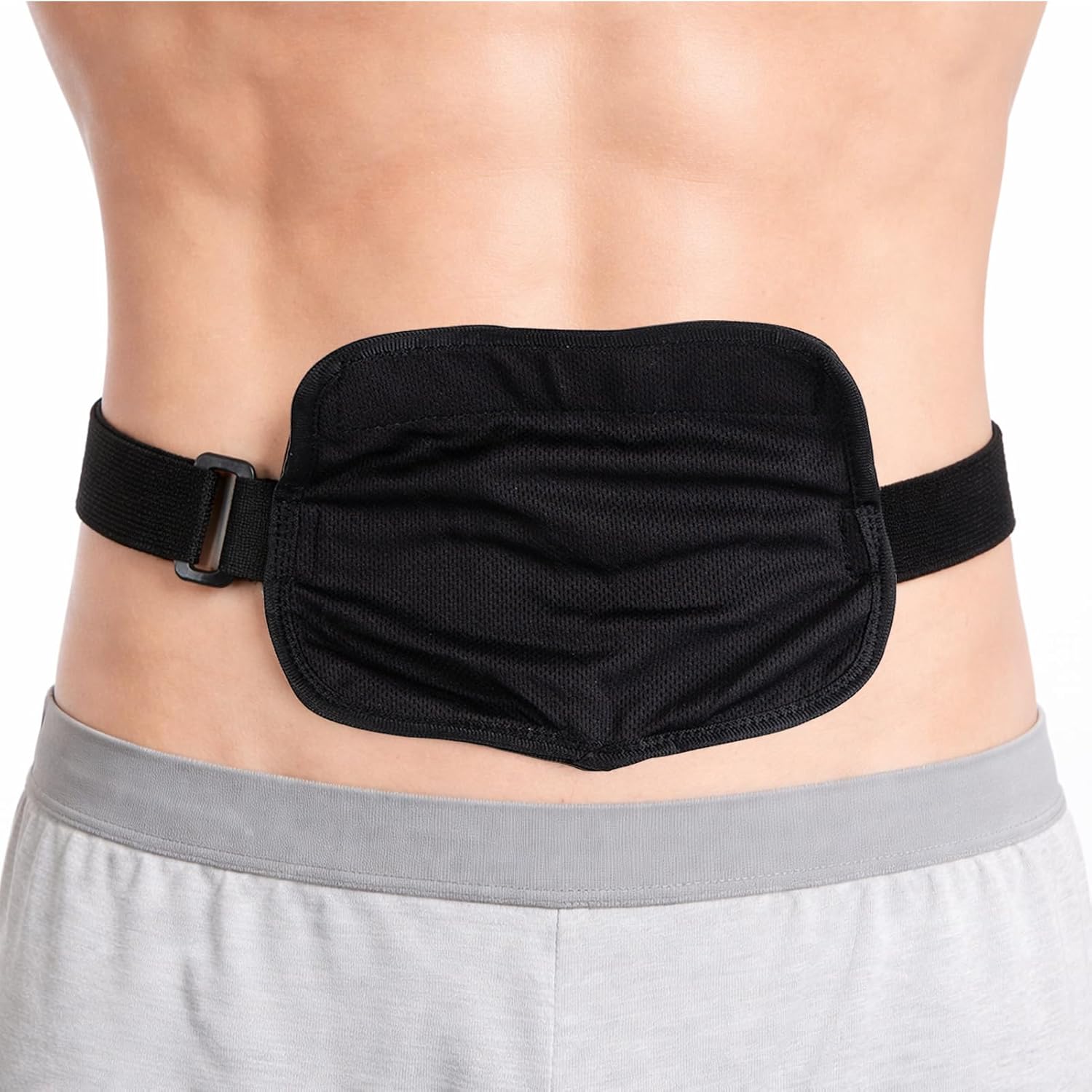 1PCS Peritoneal Dialysis Belt, Adjustable PD Catheter Holder, Feeding Tube Holder for Peg Tube, J-Tube, G Tube Accessories, Dialysis Patients for Sports and Nursing Supplies(Black)