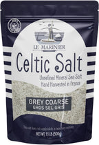 Le Marinier Celtic Salt Organic Grey Coarse, 1.1lb - 18oz. Mineral Rich 100% Natural and Unrefined French Sea Salt Organic. Hand Harvested Mineral Sea Salt, Sel Gris (1.1lb Grey Coarse)