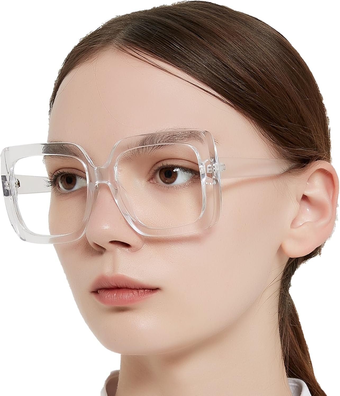 OCCI CHIARI Clean Large Reading Glasses Women Nerd Readers 2.75x(1.0 1.25 1.5 1.75 2.0 2.25 2.5 2.75 3.0 3.5 4.0 5.0 6.0)