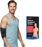 Elbow Brace For Tendonitis l Tennis Elbow Brace | Cubital Tunnel Brace Support for Sleeping | Arm Support & Compression Sleeve Immobilizer for Ulnar Nerve Pain Relief | Women & Men (XL)
