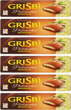 '6X Matilde Vicenzi Grisbi Biscotti Pistacchio Biscuits Stuffed with Pistachio Cream 100% Italian Cookies 150g
