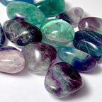 Pachamama Essentials Rainbow Fluorite Tumbled Stone - Healing Stone 20-25mm (5)