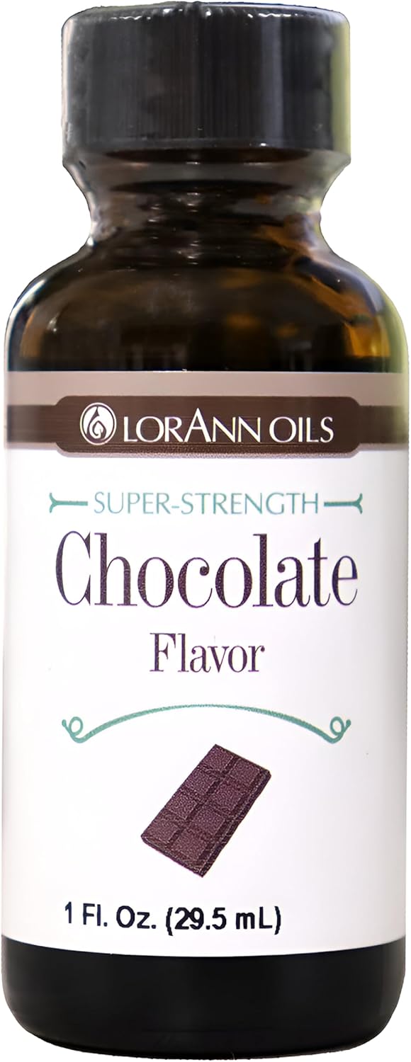 LorAnn Oils Super Strength Flavoring - Used For Candy Making, Flavoring Extracts, Baking, Hard Candy, and Flavor Oils - Bold, Natural Flavors 4X Stronger Than Extracts - Chocolate, 1 fl oz