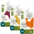 Serenity Kids 6+ Months Baby Food Pouches - Nutrient-Packed Organic Baby Food with 5g Protein - Savory Meat & Herb Toddler Pouches - 3.5 Oz, Pack of 6