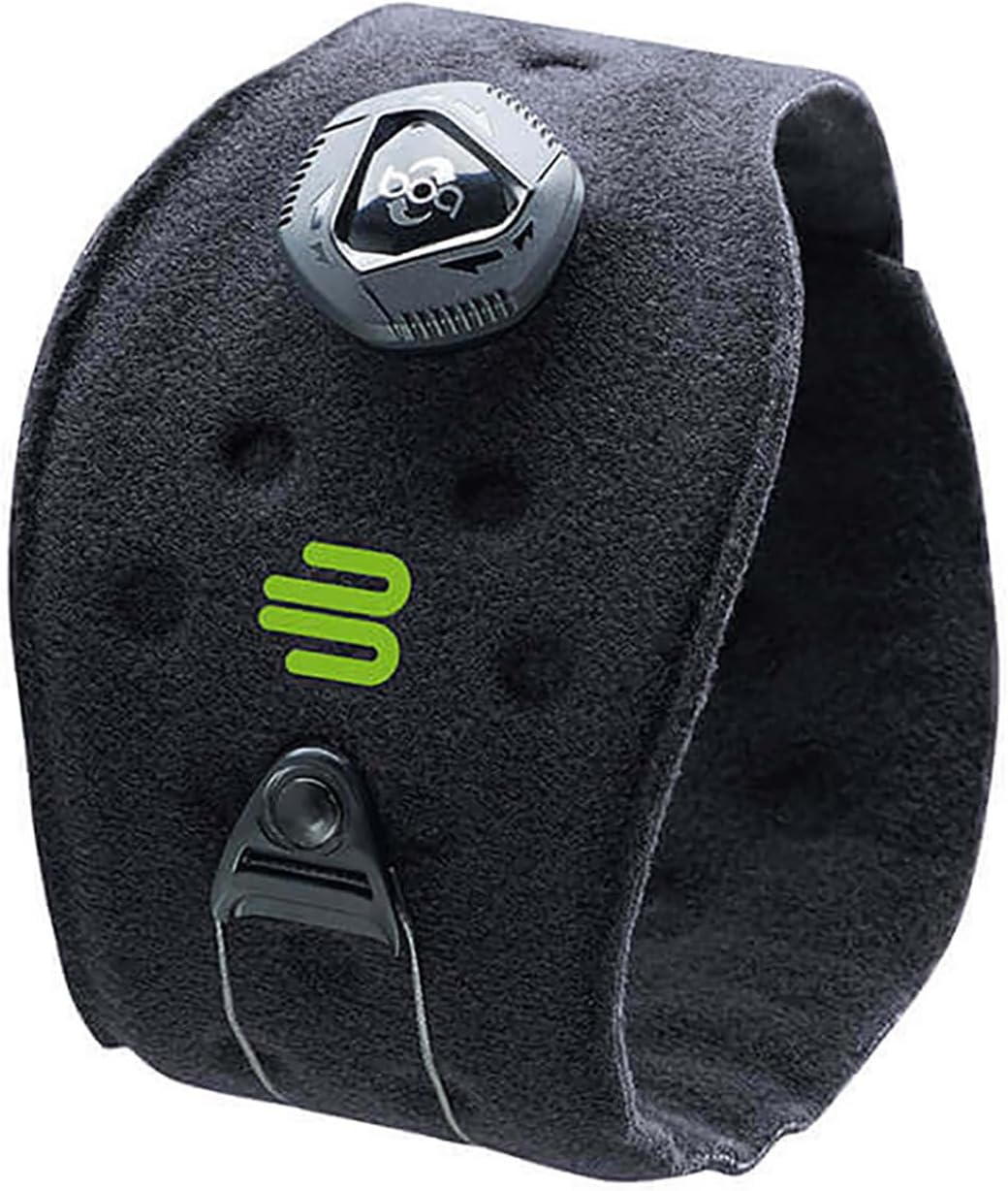 Bauerfeind Adjustable Sports Elbow Strap - Single, Black, One Size - Forearm Pain Relief from Golfers and Tennis Elbow - Five Point Pad for Direct Pressure on Tendon - Boa Closure System