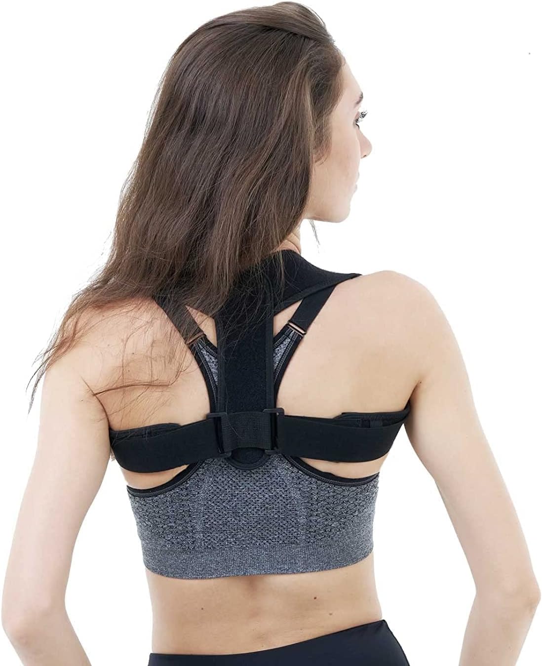Posture Corrector for Women and Men,Adjustable Upper Back Brace, Breathable Back Support straightener, Providing Pain Relief from Lumbar, Neck, Shoulder, and Clavicle, Back. (2)