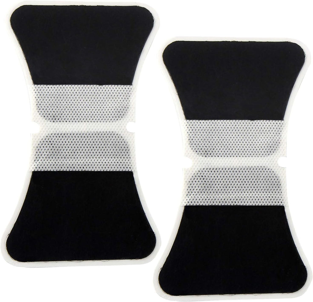 CHOICEMMED 2 Pack Universal Therma Heated TENS Unit Pads - Muscle Stimulator E-stim Electrodes - Universal Replacement Massage Pads for Electronic Pulse Stimulators - Reusable Pad for Electrotherapy