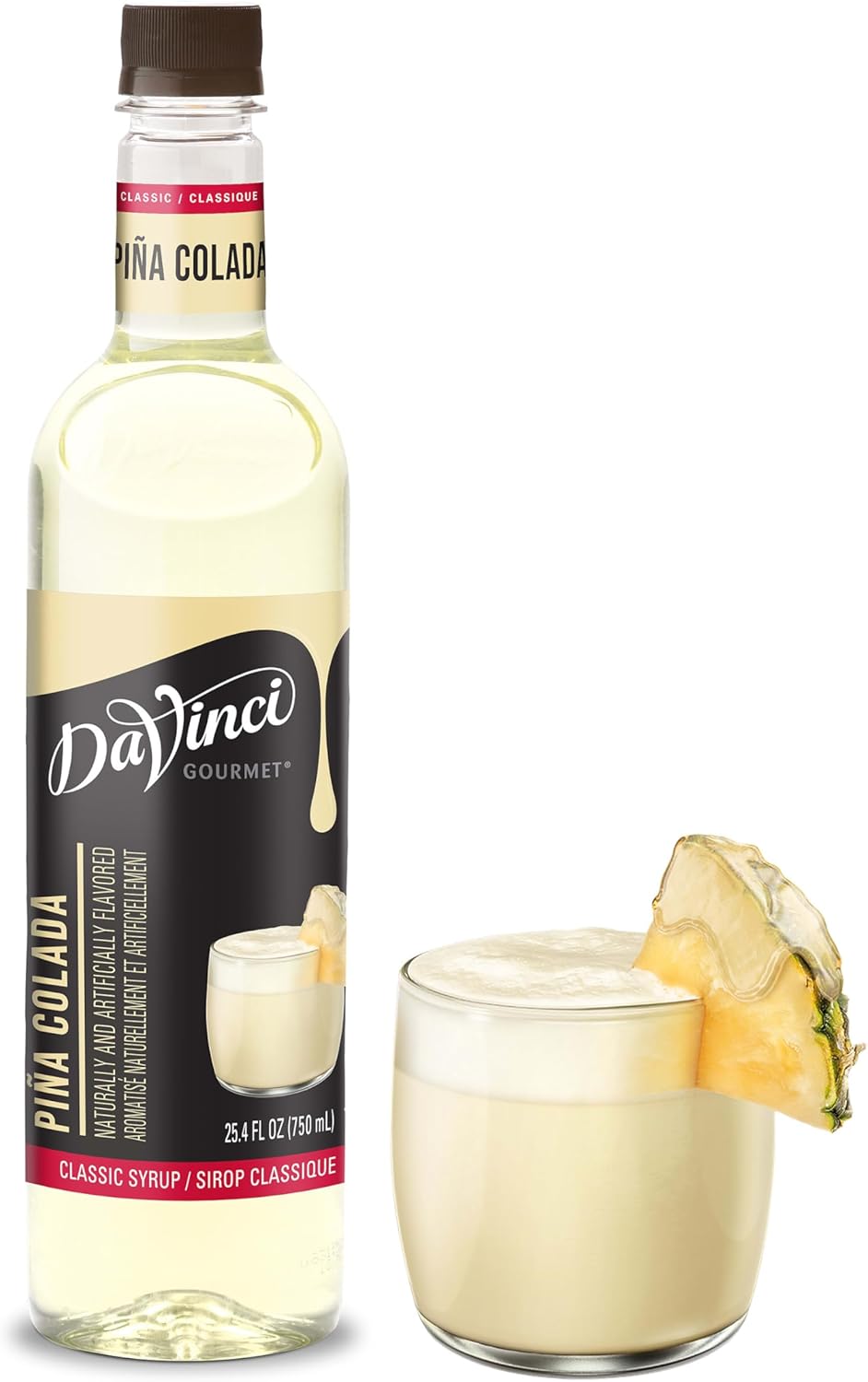 DaVinci Gourmet Classic Pina Colada Syrup, 25.4 Fluid Ounces (Pack of 1)
