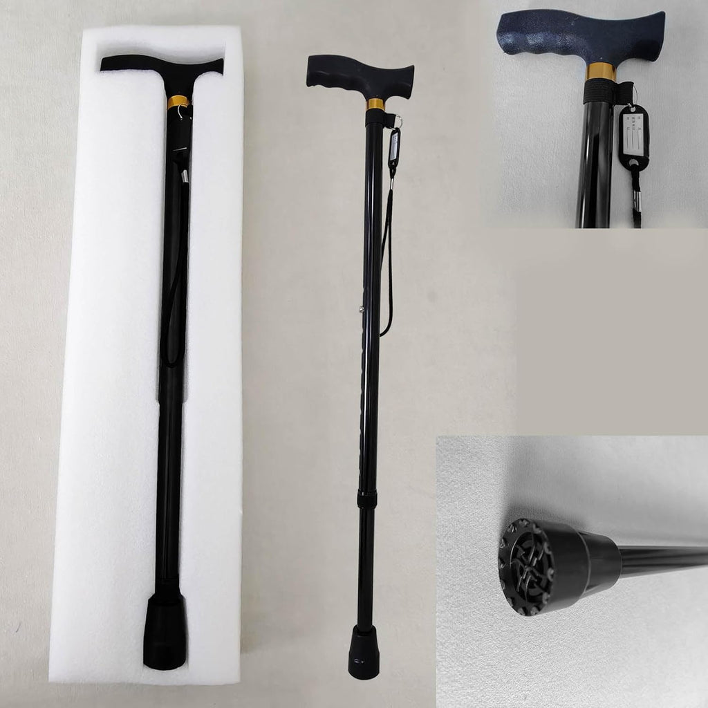 Cane for Men, T-Shaped Handle, and Anti Slip Foot Pad Suitable for Everyone's Canes， Canes for Women(Telescopic)