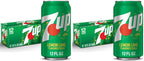7UP Lemon Lime Soda, Naturally Flavored and Caffeine Free, 12 fl. oz. Cans, 12 Pack (Pack of 2)