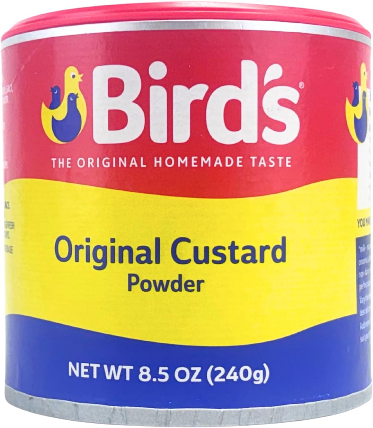 Bird's Original Instant Custard Powder 240g – Classic British Dessert Mix, Just Add Water, Creamy & Delicious (Pack of 1)