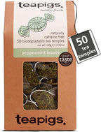 Teapigs Peppermint Leaves Tea Bags Made With Whole Tea Leaves, Natural Ingredients, Non-GMO, Caffeine-Free – 50 Count (1 Pack of 50 Teabags)