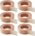 6 Rolls Nose Tape for Rhinoplasty Shaping 0.5in X 10Yd Flexible Skin Tape Breathable Micropore Tape Self Adhesive Gauze Tape for Wound Injuries Swelling Sports Beige (6Rolls)