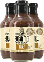 G Hughes Sugar Free, Honey BBQ Sauce - Honey Barbecue Sauce, Sugar Free BBQ Sauce, Gluten Free Honey Barbecue Sauces, Low Carb Barbecue Sauce -18 oz (3-Pack)