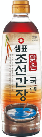 Sempio Naturally Brewed Soy Sauce for Soup – Korean Chosun Deep Flavor, Naturally Fermented 6 Months - Gluten Free, Non-GMO, Kosher, Halal - Crafted in Korea (31.45 fl oz/930 mL)