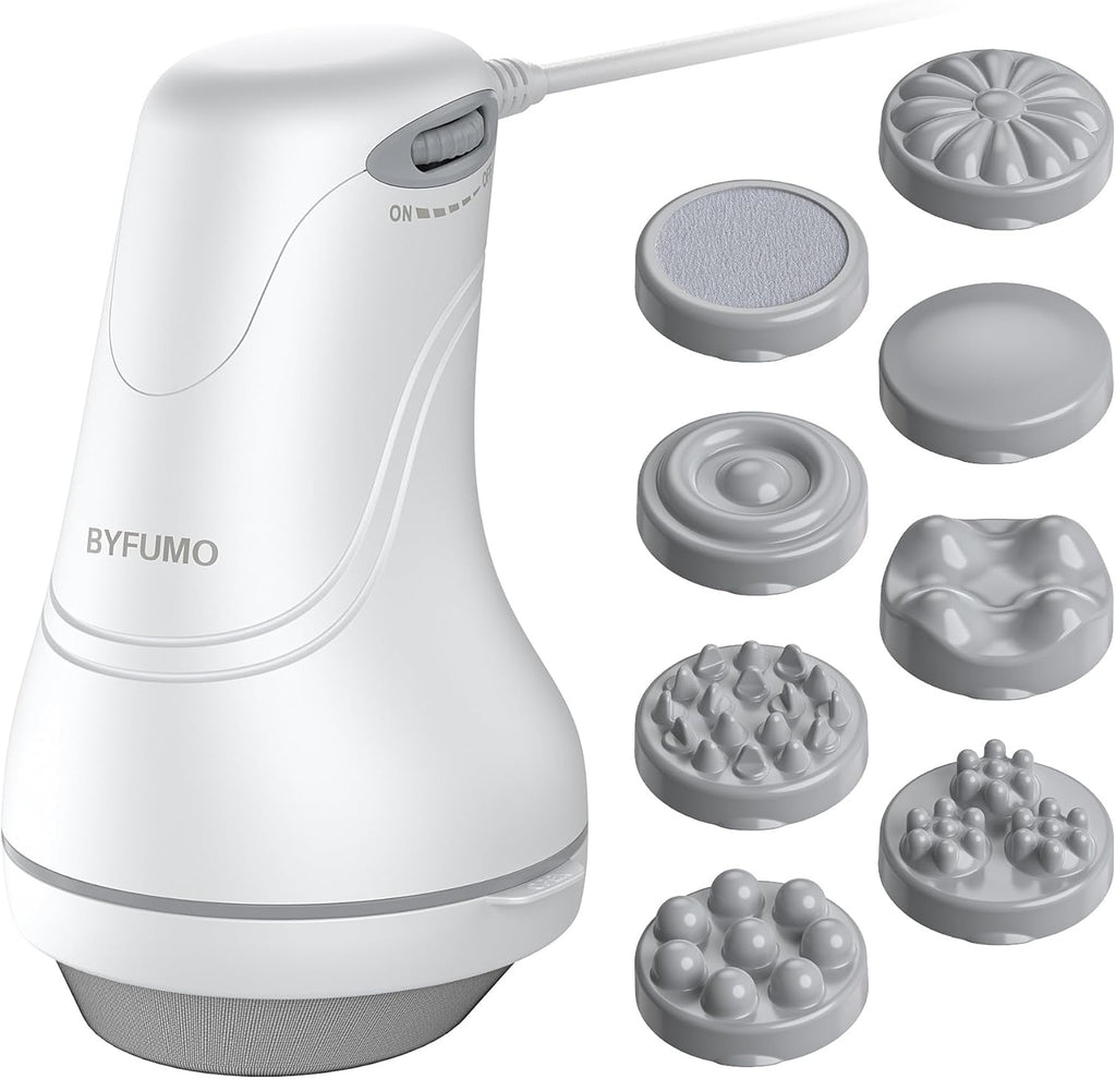 Cellulite Massager, Body Sculpting Machine, Lymphatic Drainage Massager, Handheld Electric Back Massager - White
