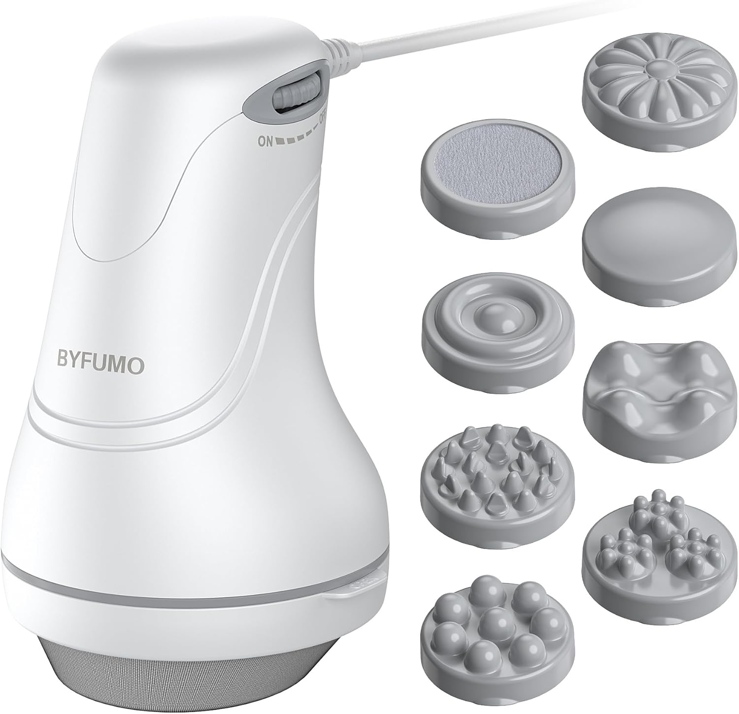 Cellulite Massager, Body Sculpting Machine, Lymphatic Drainage Massager, Handheld Electric Back Massager - White