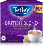 Tetley British Blend Premium Black Tea, 80 Teabags (Pack of 6)
